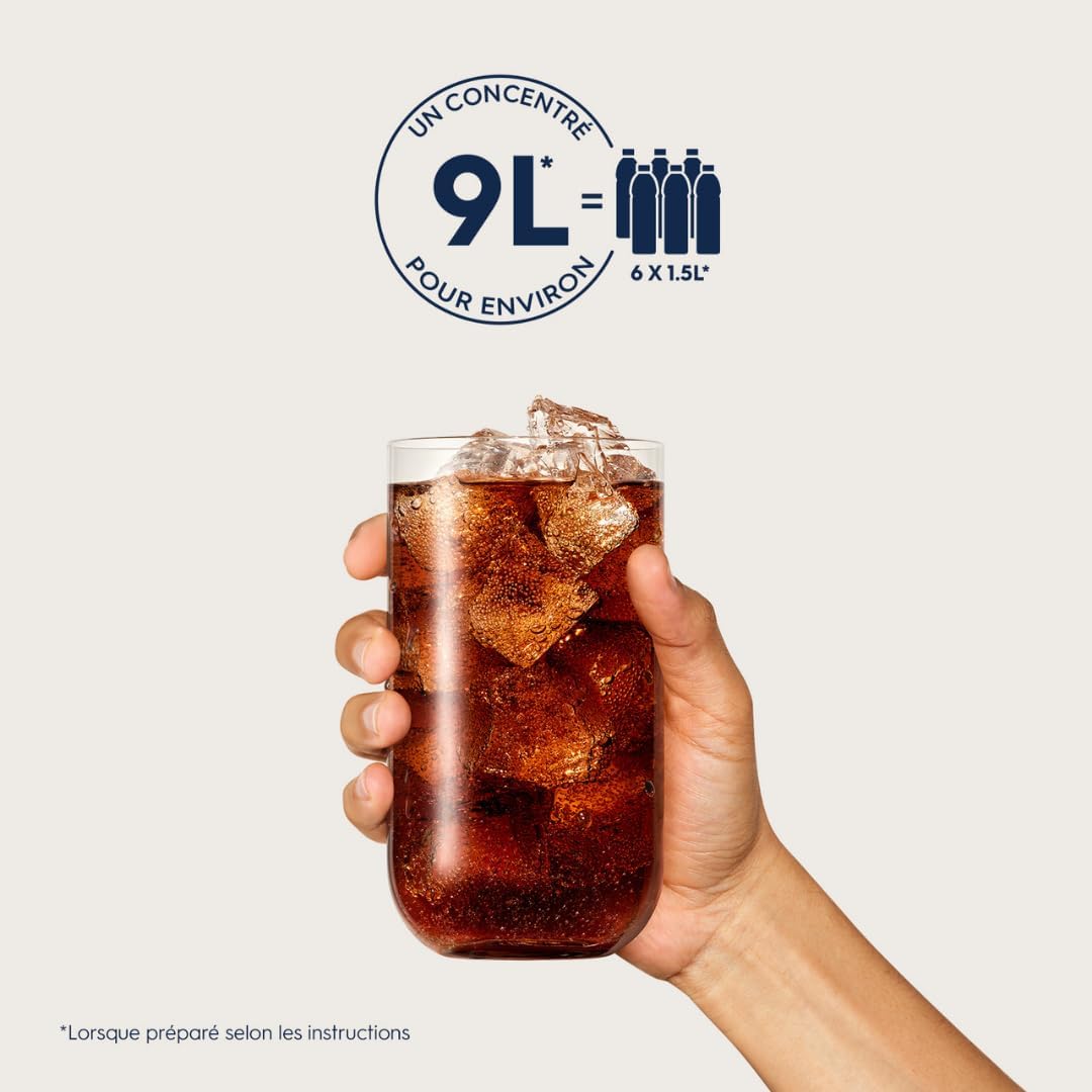 SodaStream - concentré cola sans sucres - 440ml - prépare 9L de soda