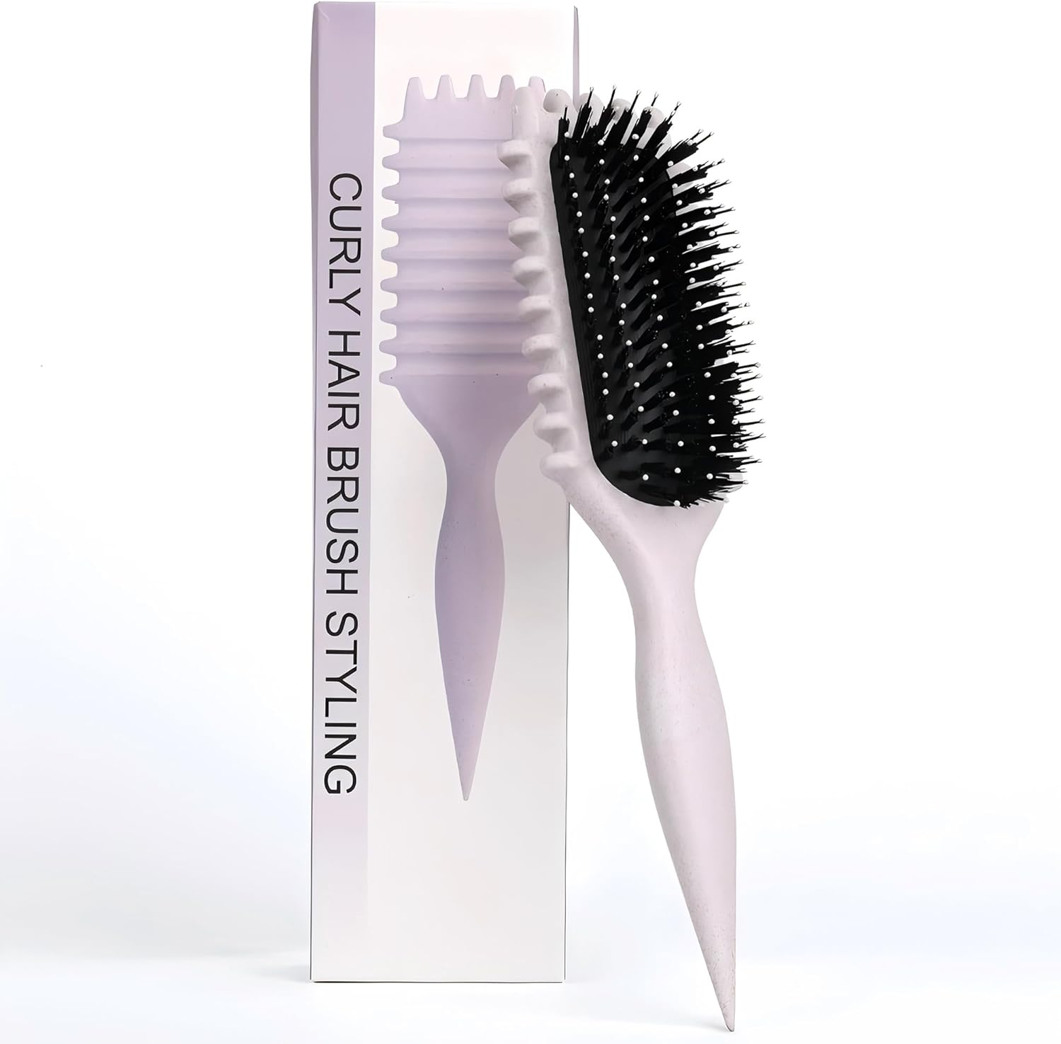 Brosse à boucler - 28cm - Fixation et modelage des boucles, anti-frisottis