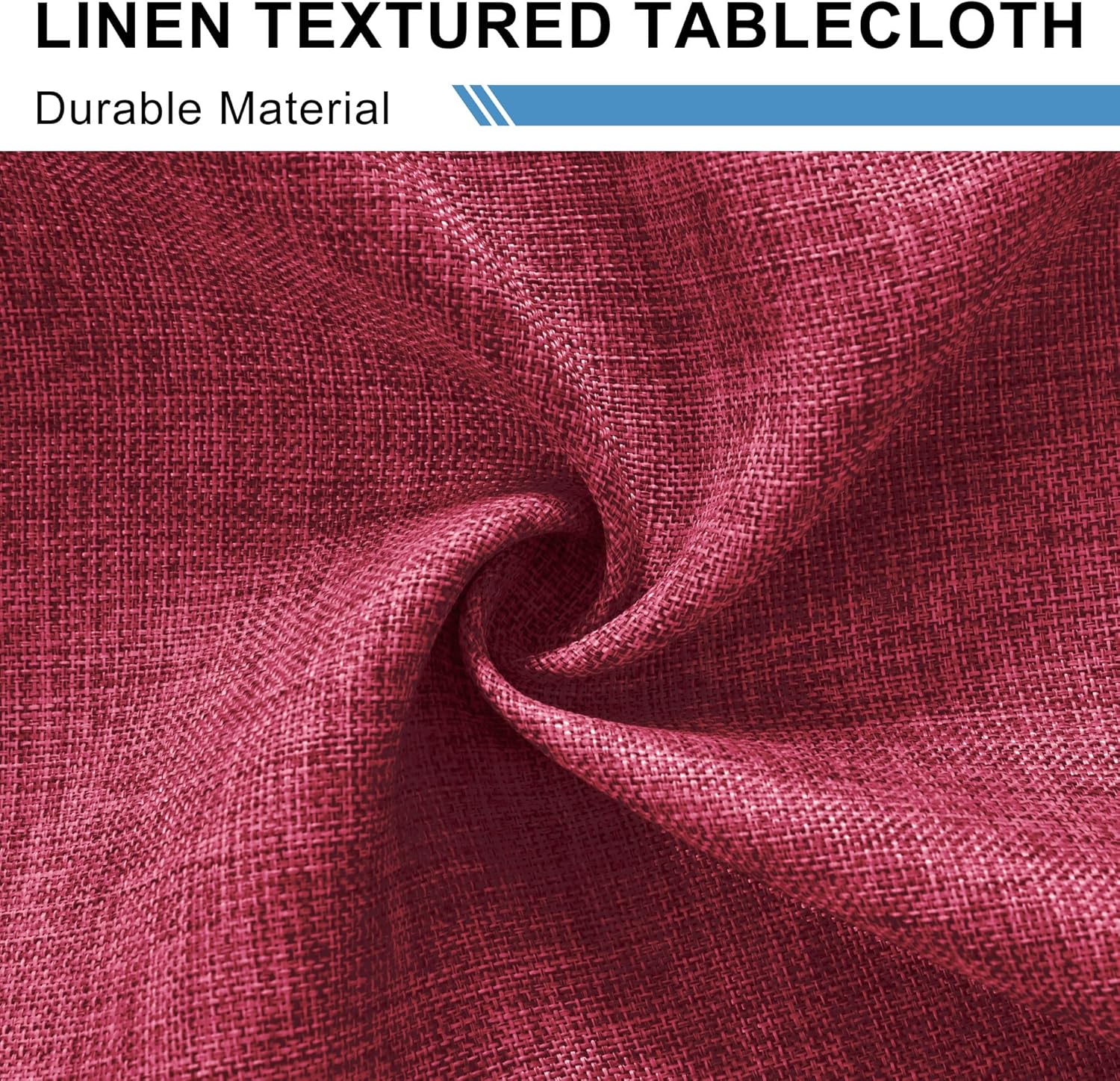 DWCN - nappe aspect lin - 110x140cm - lavable, imperméable, anti-tache