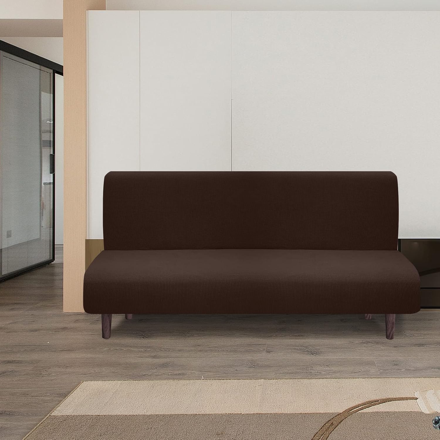 Granbest - housse futon haute stretch - 185-210cm - imperméable et antidérapante, sans accoudoirs
