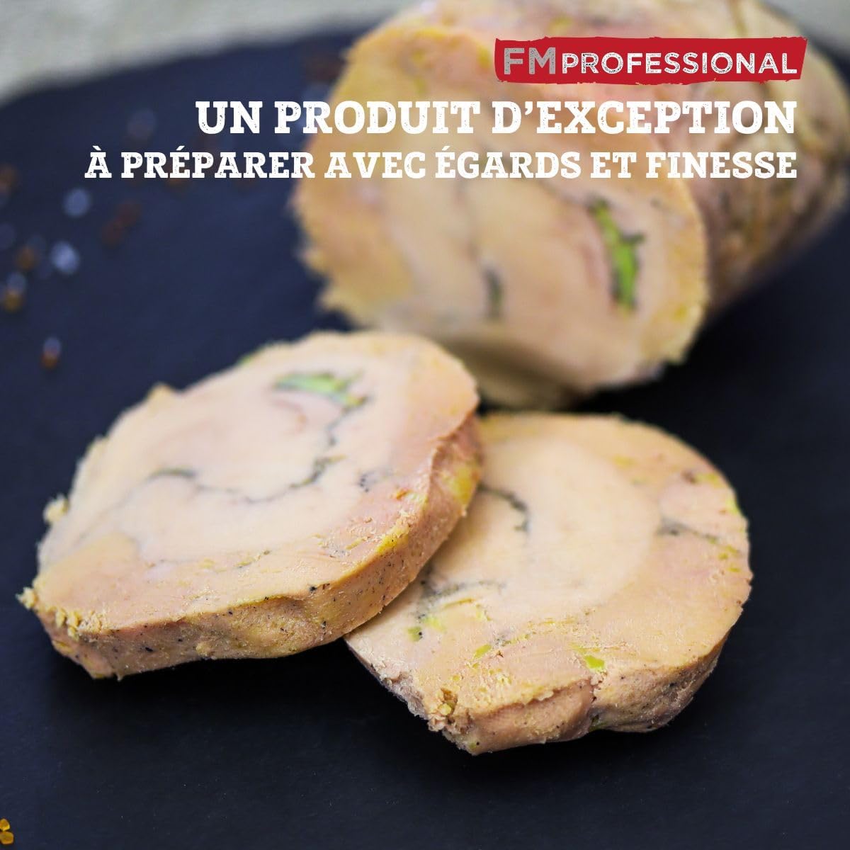 Fackelmann - Professional 22259 - 23x15x5 cm - coupe foie gras inox marbre 22259