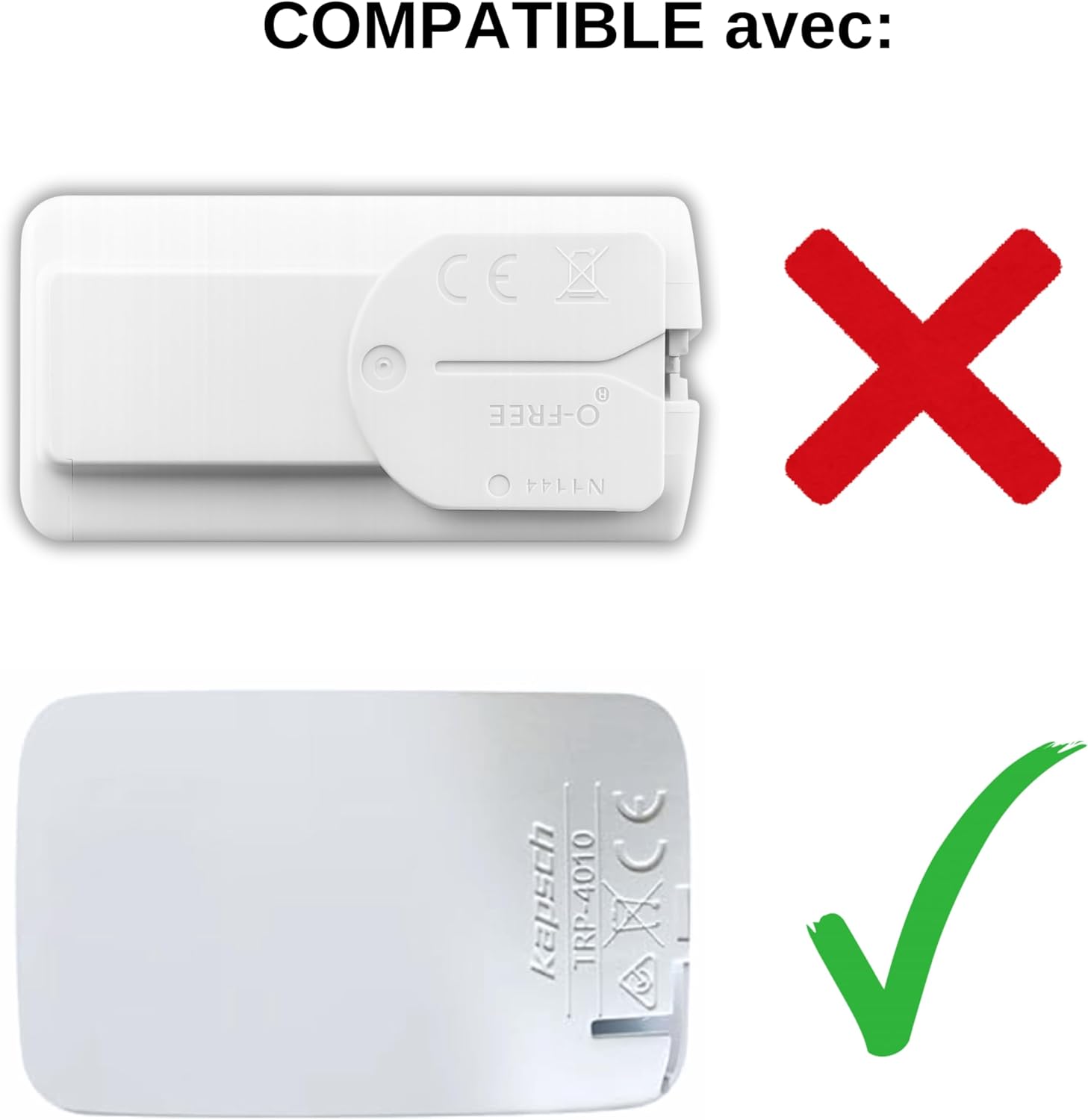 Support Télépéage pare-brise adhésif, fixation slim, 2 pièces