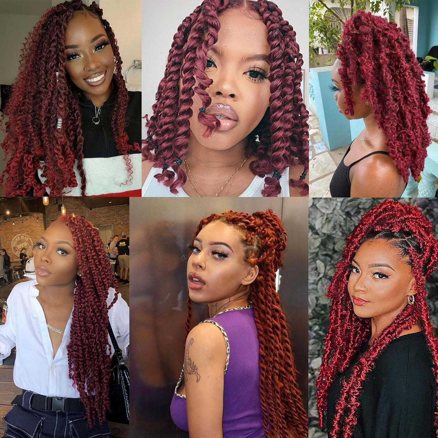 Xtrend - cheveux afro torsadés courts 30,5 cm - doux, pré-séparés, lot de 8 - BUG#