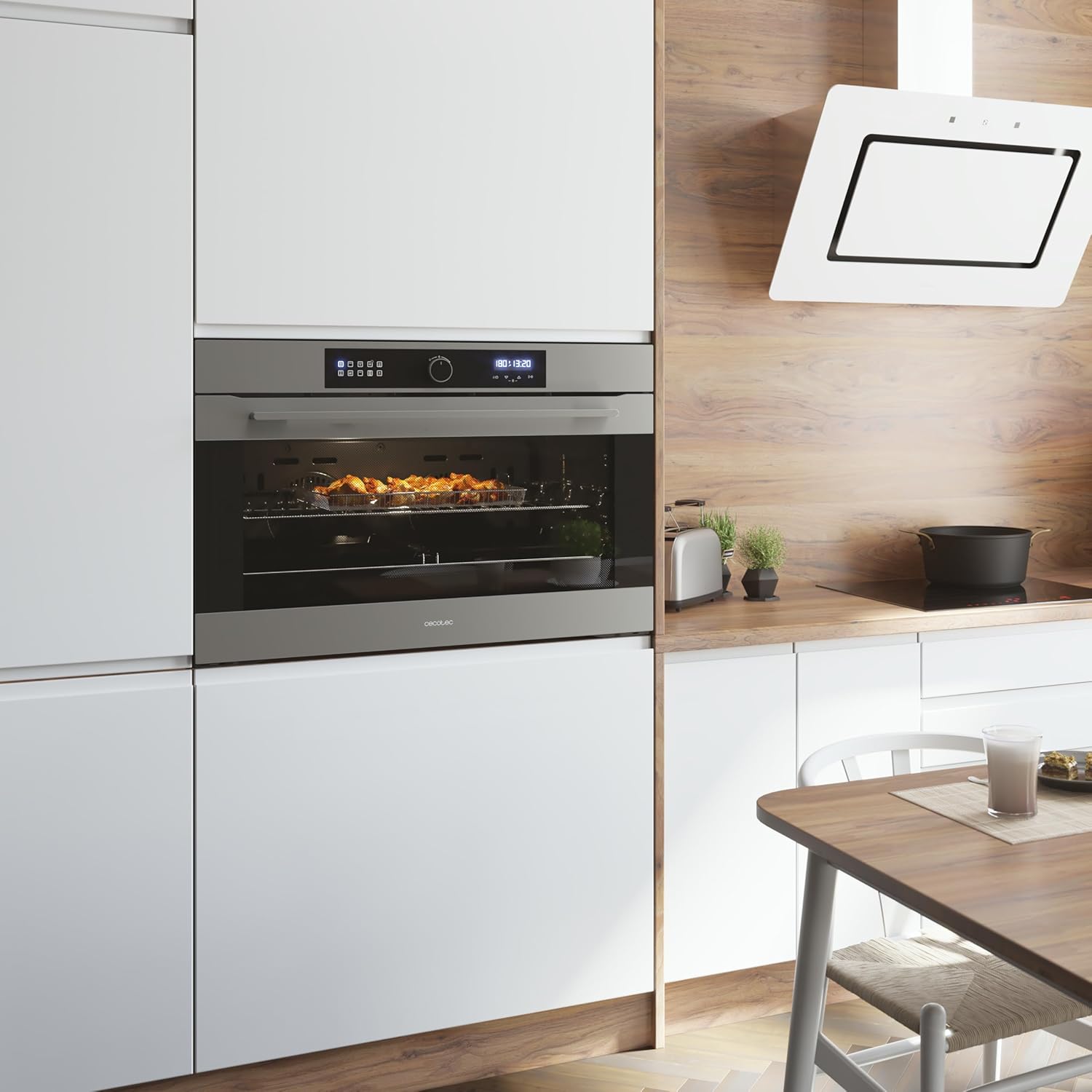Cecotec - Bolero Hexa - 133L - Inox, 11 fonctions, 3800W, Airfryer AF319000