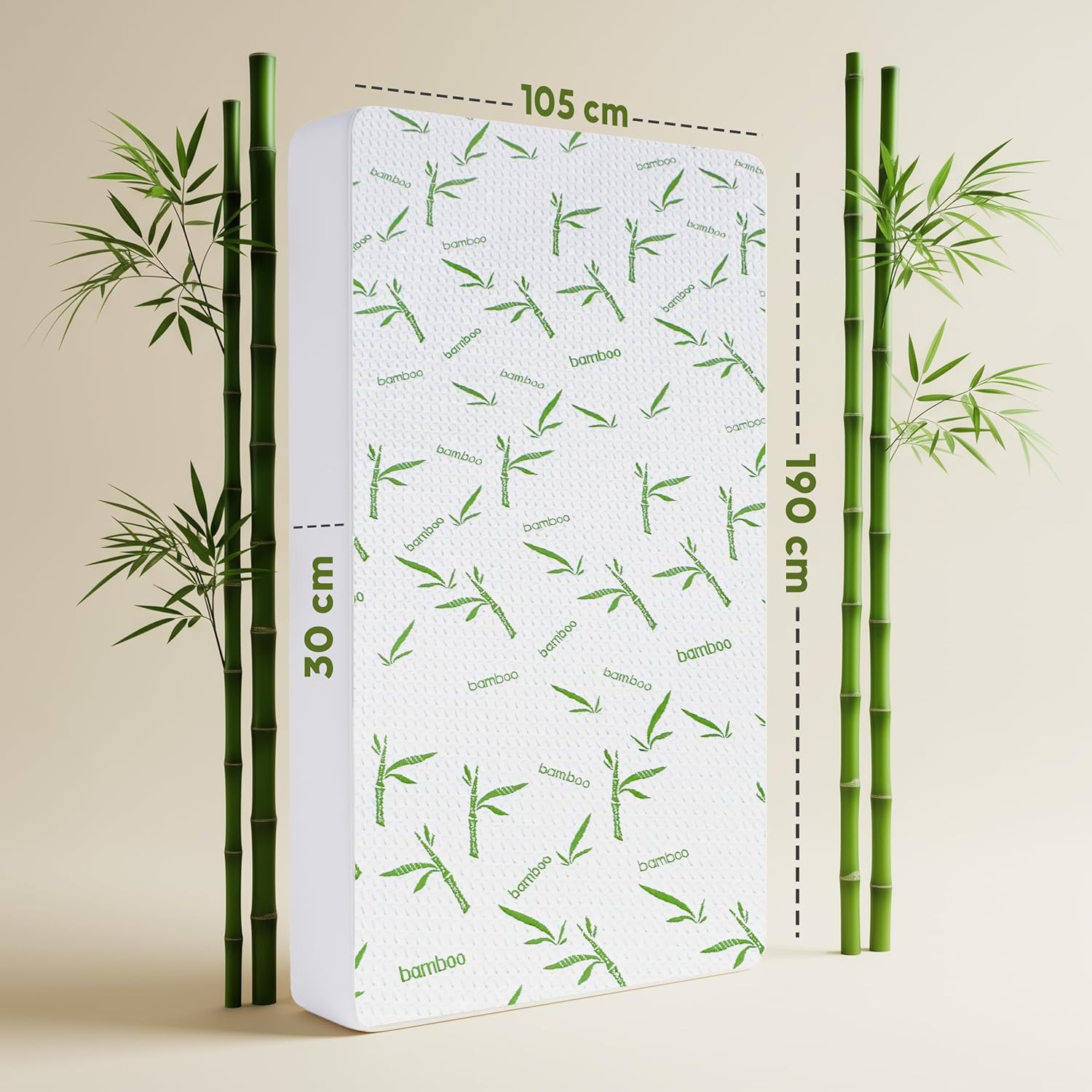 Utopia Bedding - Protège-matelas Premium - 105x190x30 cm - Imperméable, respirant, élastique, Oeko-Tex