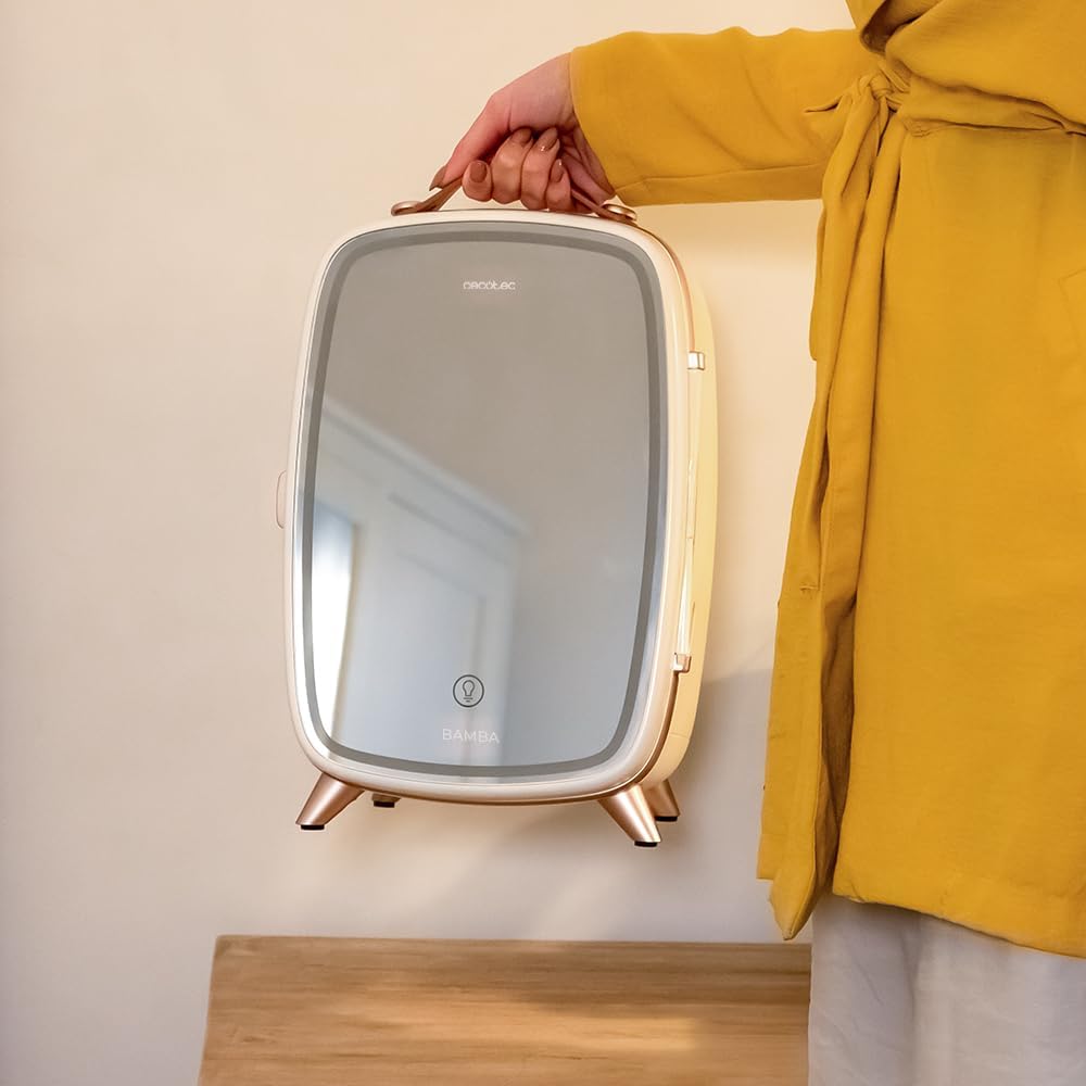 Cecotec - Mini-réfrigérateur pour cosmétiques - compact - 4L, refroidissement rapide
