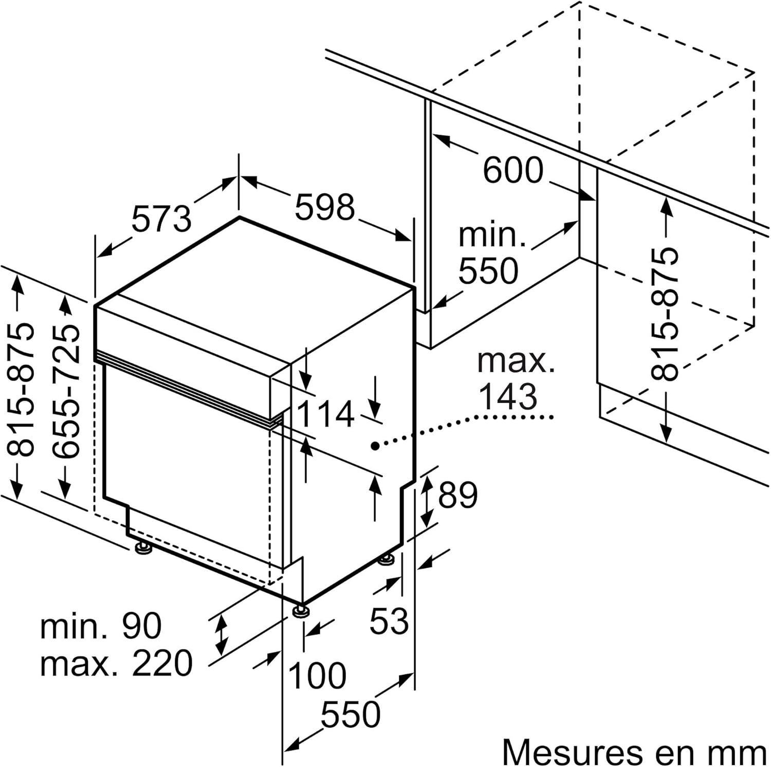 Bosch - Série 4,  60cm, encastrable, connectivité Smart 