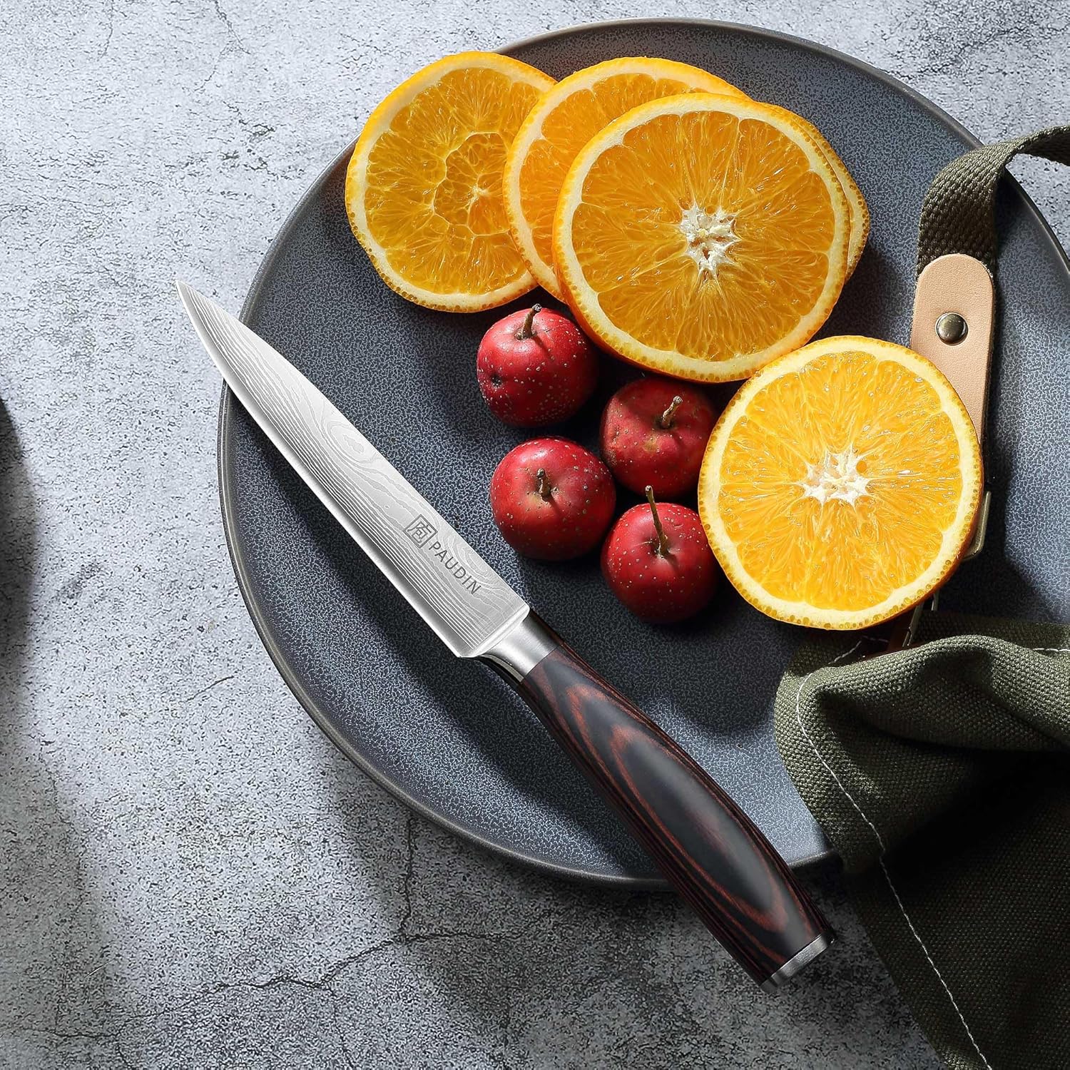 PAUDIN - Couteau Chef Pro - 24cm - Inox, manche bois, cuisine polyvalente