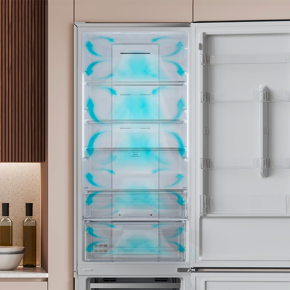 Cecotec - Bolero CoolMarket Combi 356 - 356L - No Frost, Multi Airflow, porte réversible