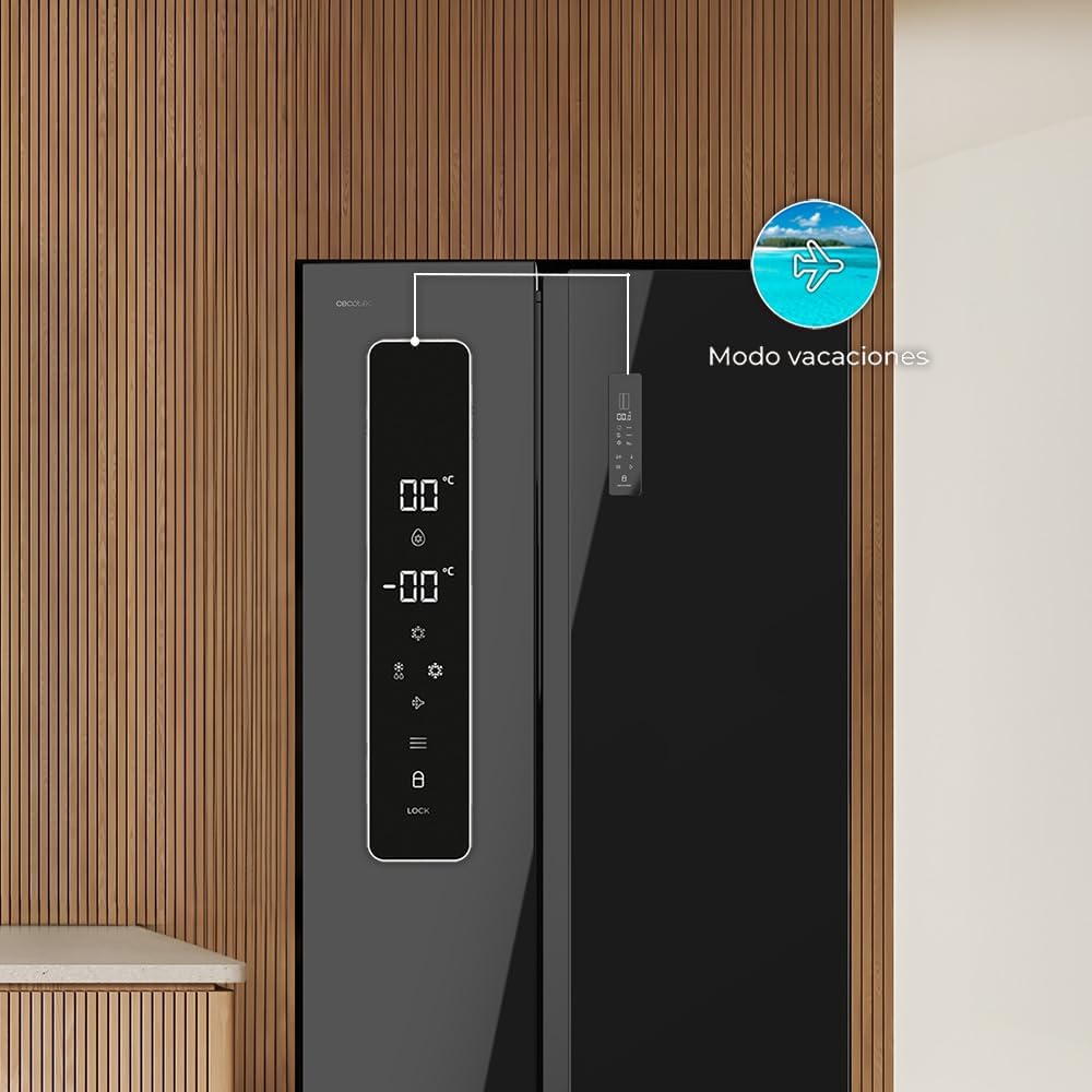 Cecotec - Bolero CoolMarket SBS 550 - 177x90 cm - 550L, No Frost, Inverter Plus