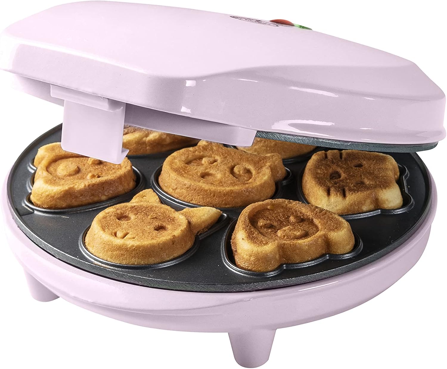 Bestron - mini cookies & gaufres, 700W, revêtement antiadhésif, AAW700P