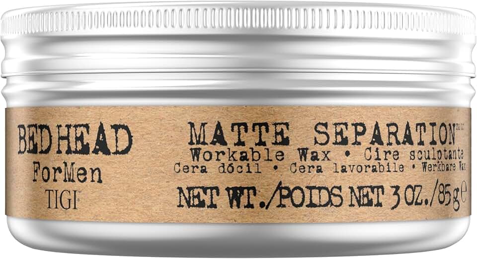 TIGI - Bed Head Matte Separation - 85g - cire coiffante tenue longue, cire d'abeille