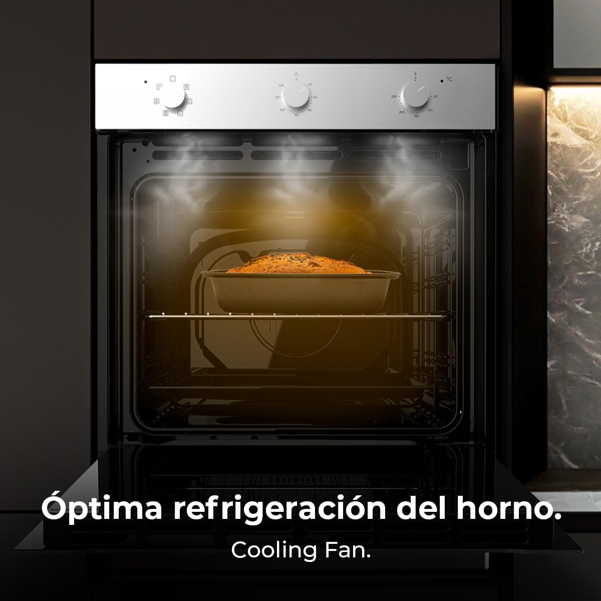 Cecotec - Four encastrable multifonctions, 70L, 6 modes, 2800W, classe A, M236000