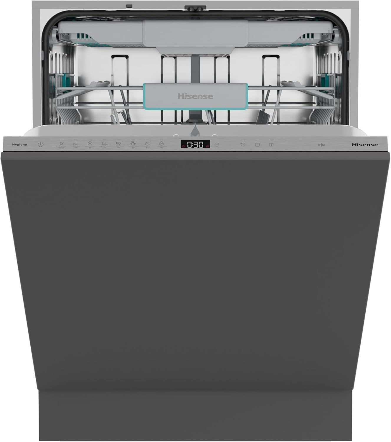 Hisense - lave-vaisselle 16 couverts, 3 paniers, 8 programmes, HV16A