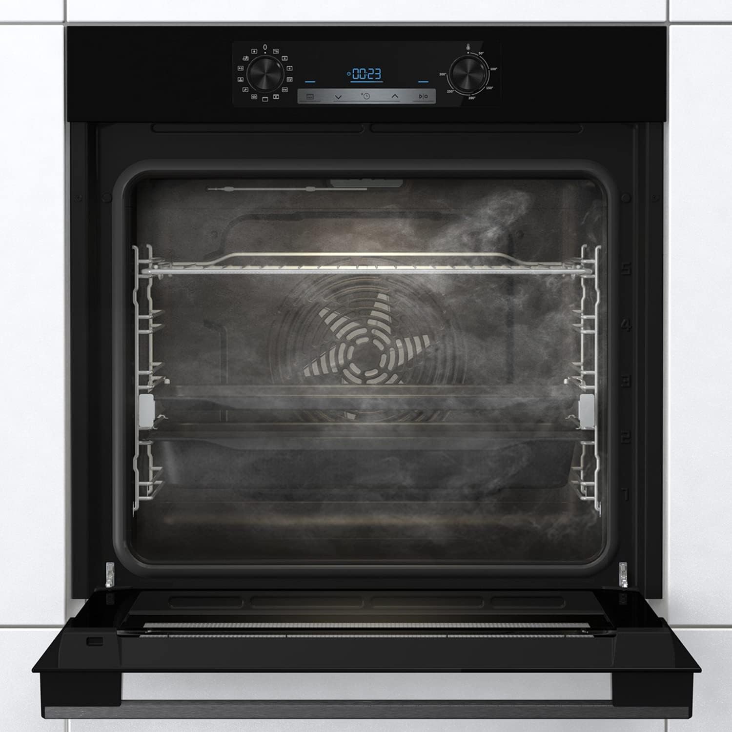 Hisense - Four multifonction série BSA - 77L, 13 modes, Vapeur, 300°C, AirFry, Noir - BSA65226AB
