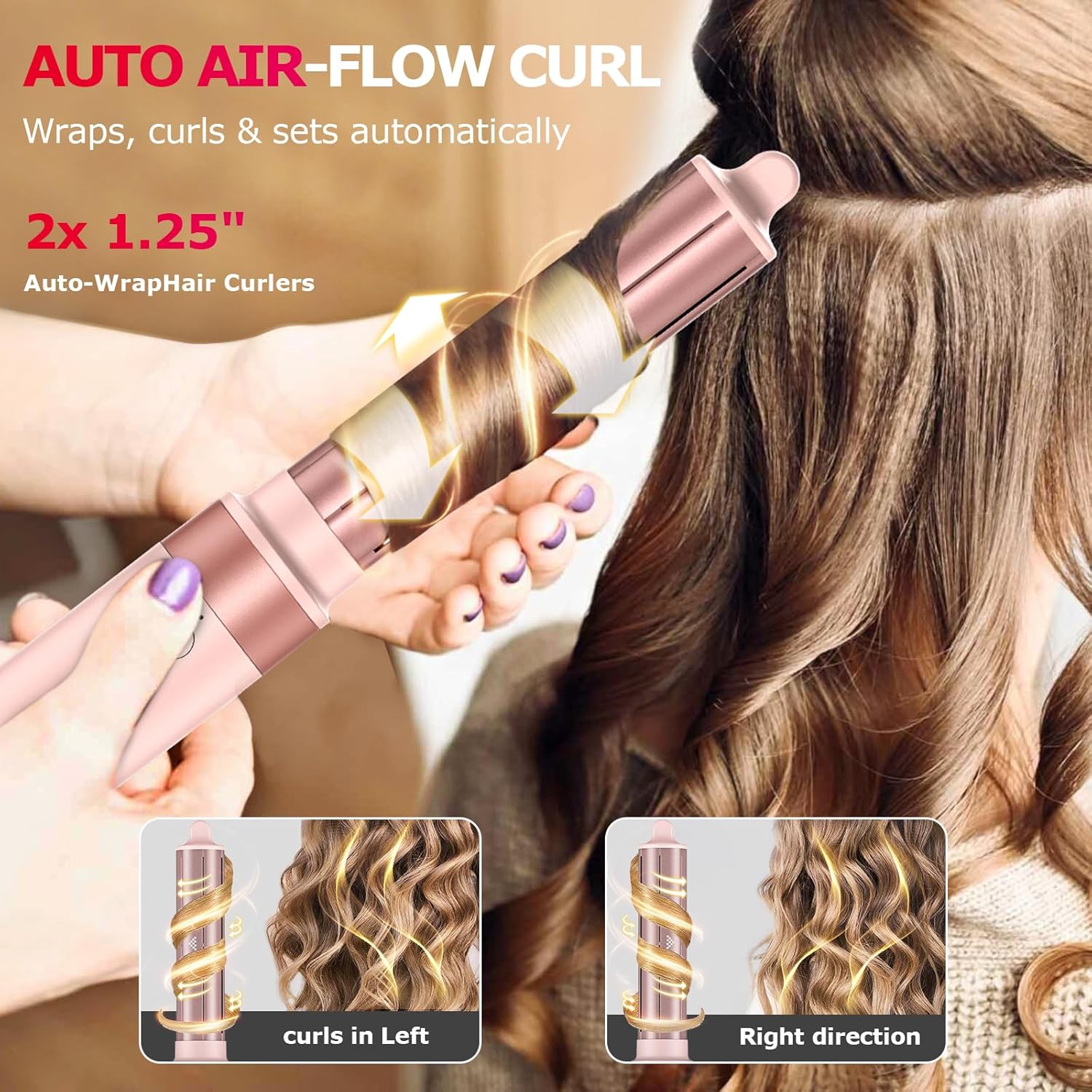 MESCOMB - sèche-cheveux 5 en 1 - séchage rapide, diffuseur, lissage, volumisation