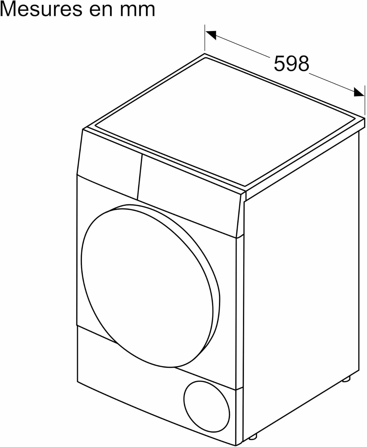 Bosch - Sèche-linge Série 6 - 9 kg, pompe à chaleur, blanc - WQG1420DFR