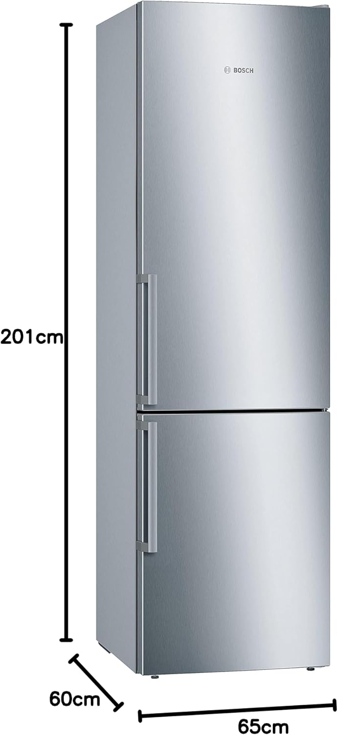 Bosch - combiné Série 6, 201x60cm, inox anti-trace - KGE398IBP