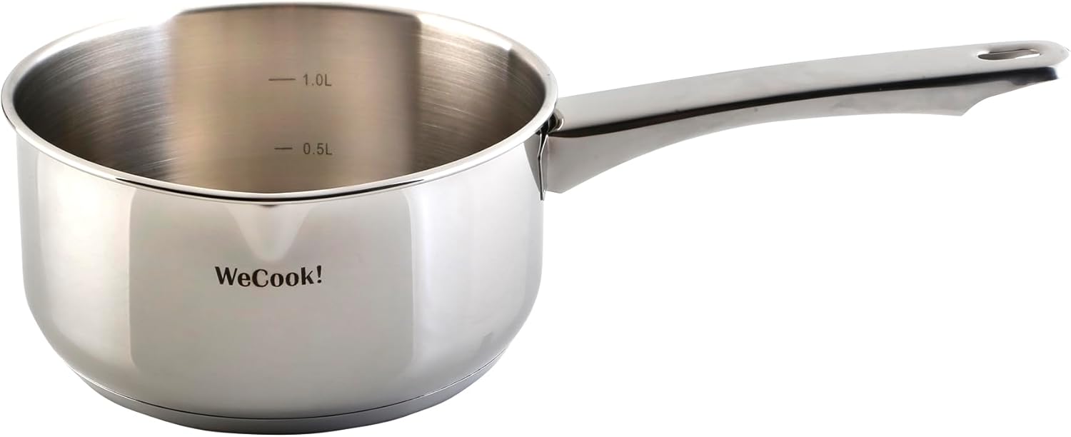 Wecook - casserole inox 18/10, 20 cm, 2,7L, bec verseur, induction