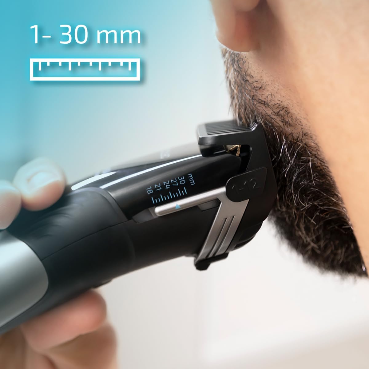 Cecotec - Bamba PrecisionCare - tondeuse 30mm, titane, sans fil, 90min, écran