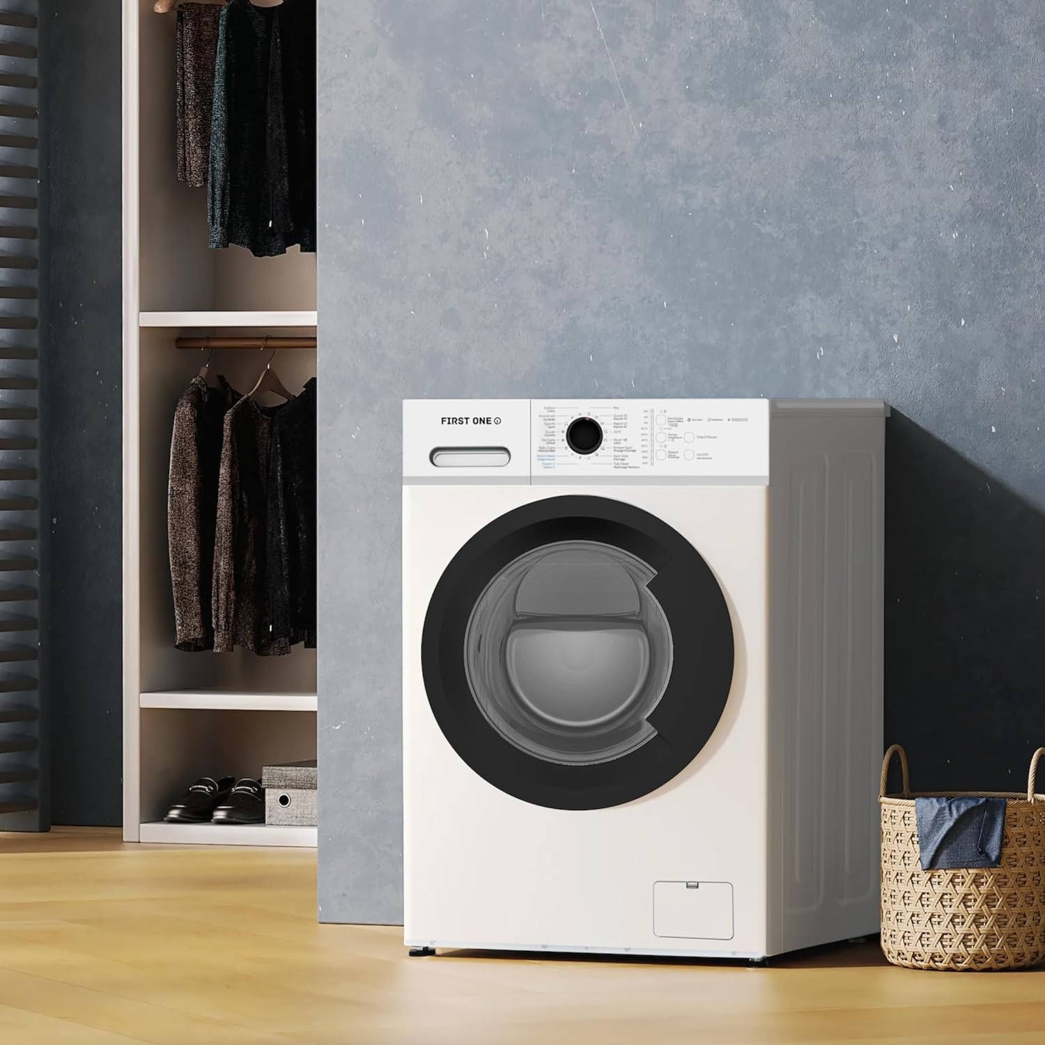 First One - lave-linge frontal 6kg, 1000tr/min, 16 programmes, FLL61000WH