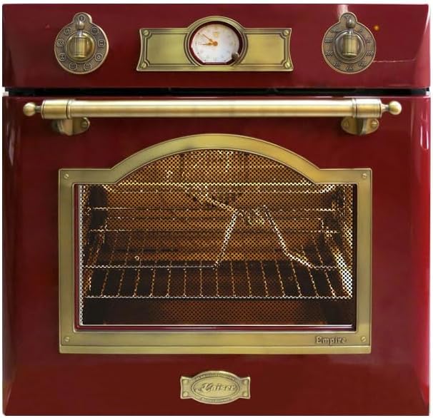 Kaiser Empire - bordeaux 60 cm - four encastrable rétro, grill, 67L, EH 6355