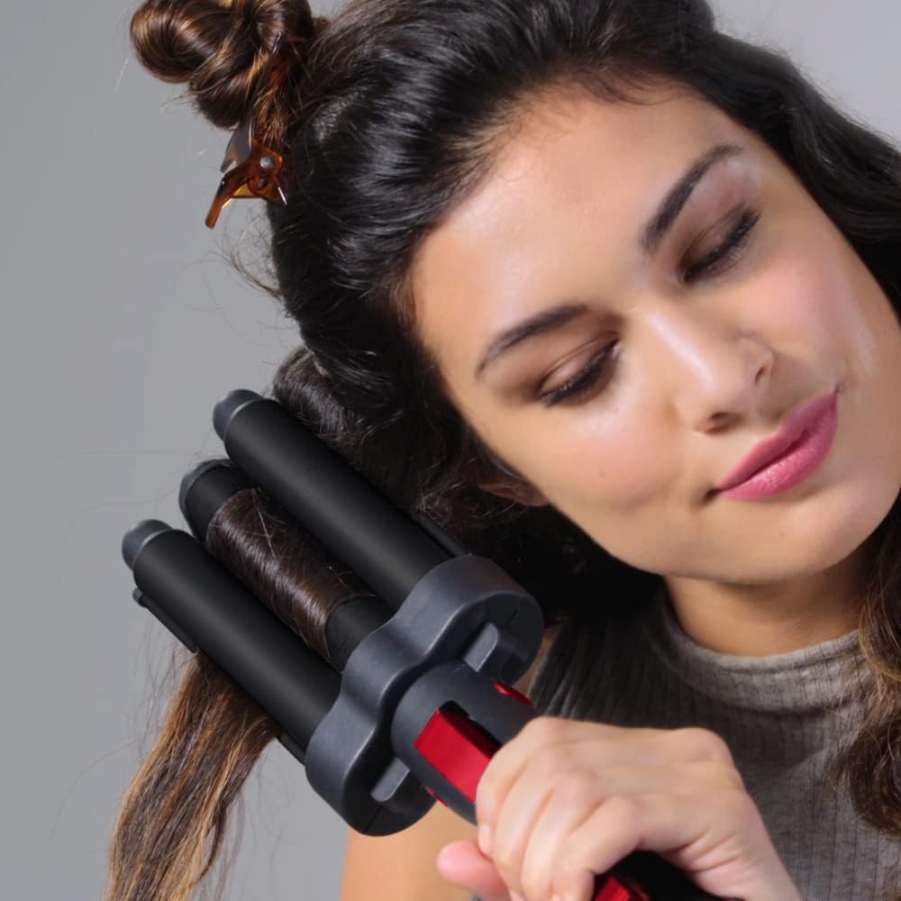 Revlon - Wave Master Jumbo - triple cylindre - céramique, 190°C, 30 réglages - RVIR3056UKE