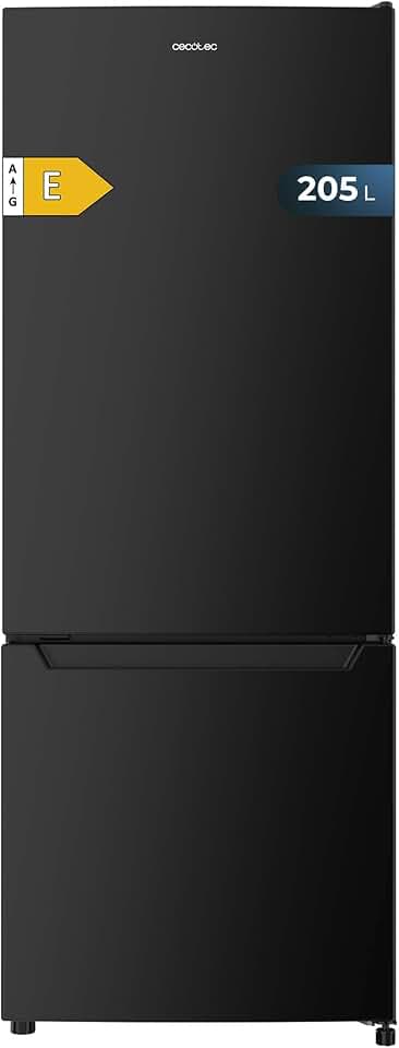 Cecotec - Bolero CoolMarket Combi - 144x54 cm - 205 L, Fast Cooling, porte réversible, LED, E, DF