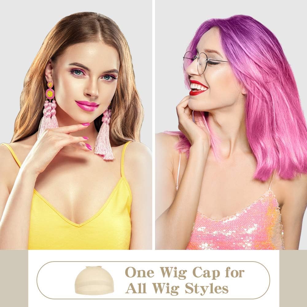 Dreamlover - Bonnets de Perruque - Lot de 12 - Filets fins couleur nude