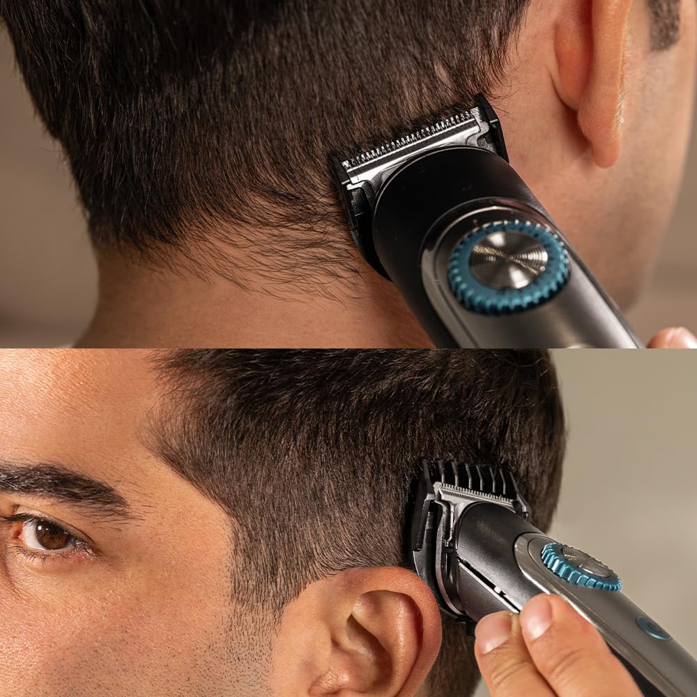 Cecotec - PrecisionCare Multigrooming - tondeuse barbe et cheveux - 6 têtes, 7 peignes, IPX7