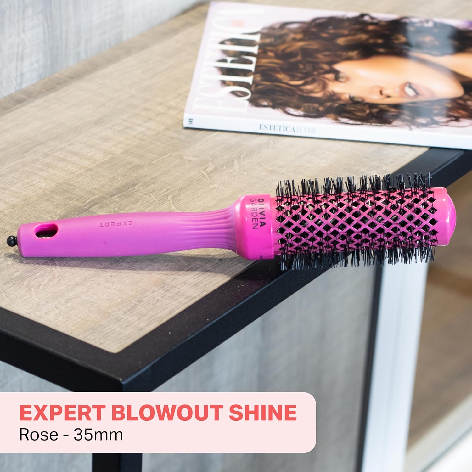 Olivia Garden - Expert Blowout Shine - céramique antistatique, brushing sans frisottis