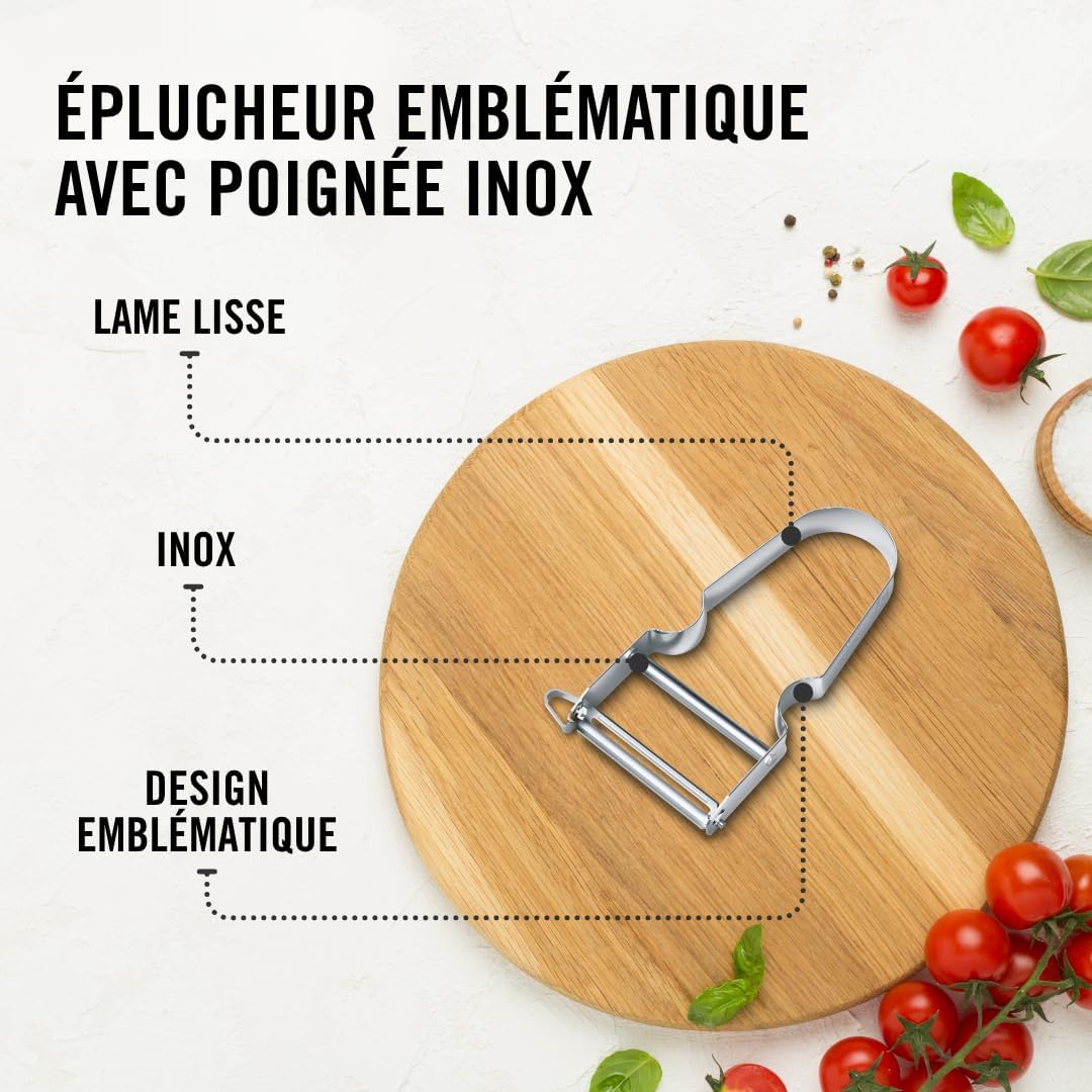Victorinox - STAR Éplucheur double lame métal, ultra tranchant, Swiss Made