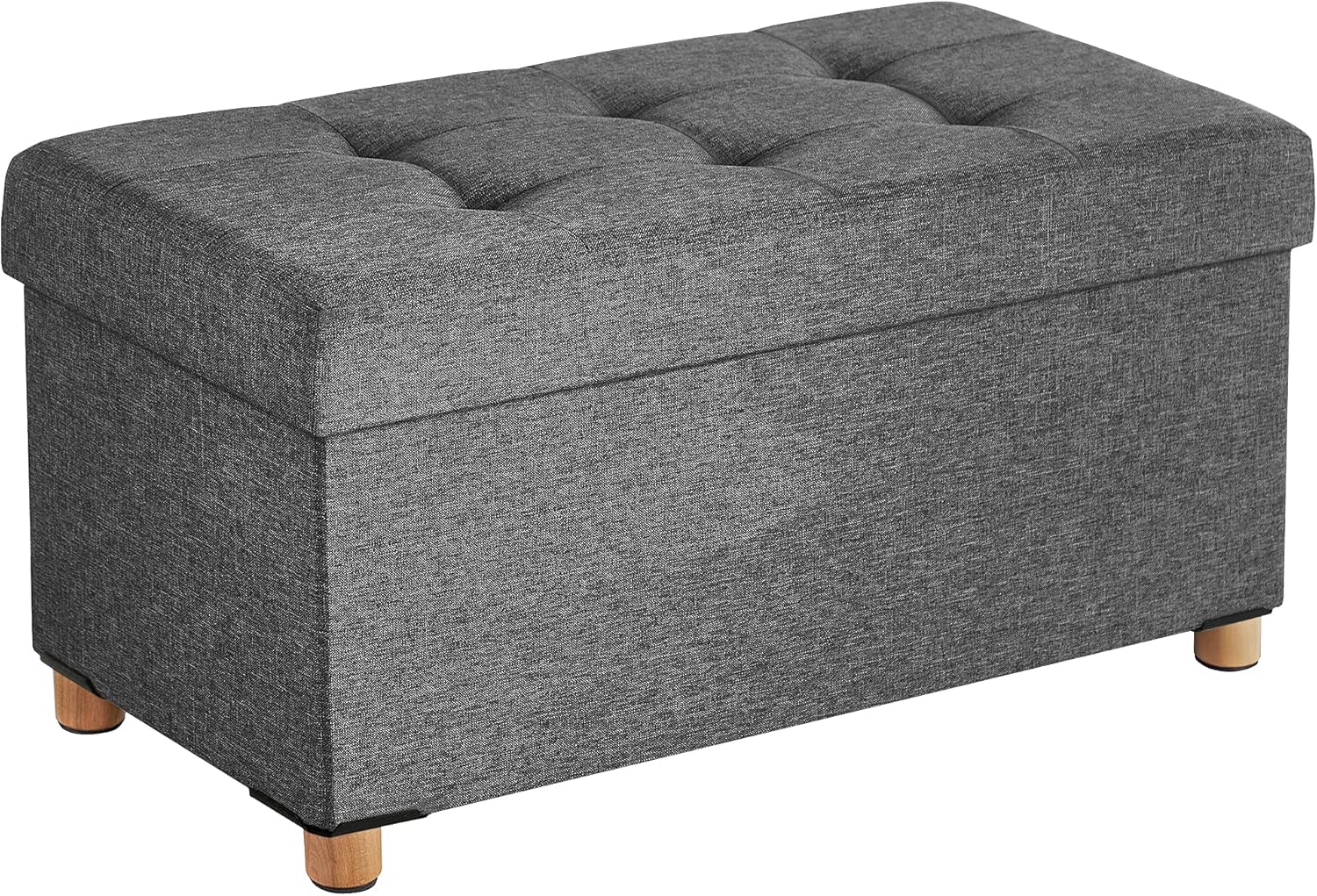 SONGMICS - Tabouret de rangement pliable, 38x76x40 cm, 300 kg, LSF16GYZ