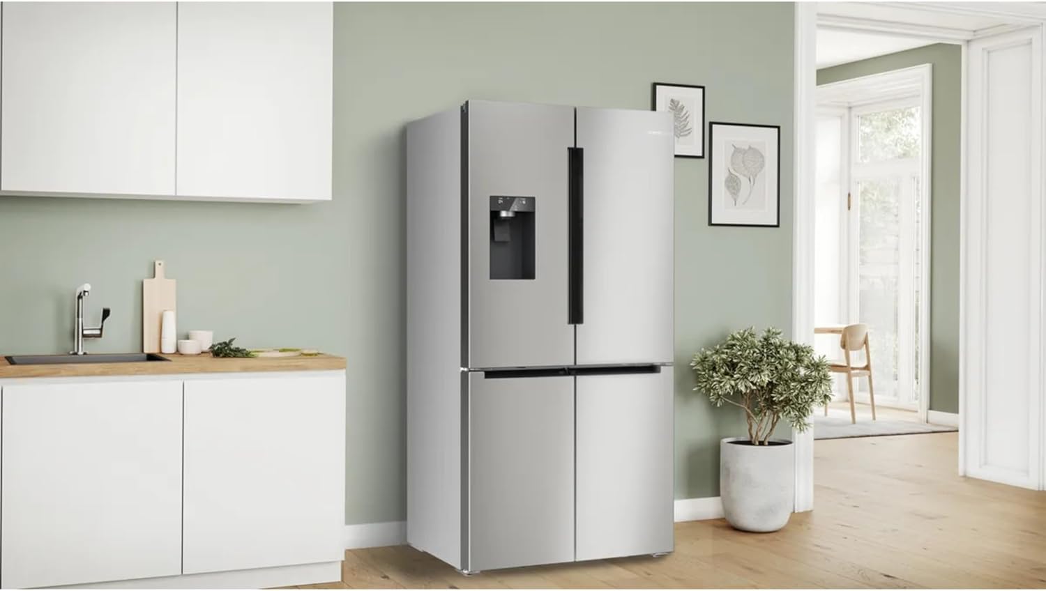 Bosch - série 6 - 183x90,5 cm - réfrigérateur américain inox 574 L - KFD96APEA