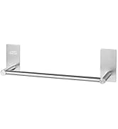 Porte-serviettes JS - Sans perçage - Auto-adhésif - En acier inoxydable 304 - Porte-torchons mural...