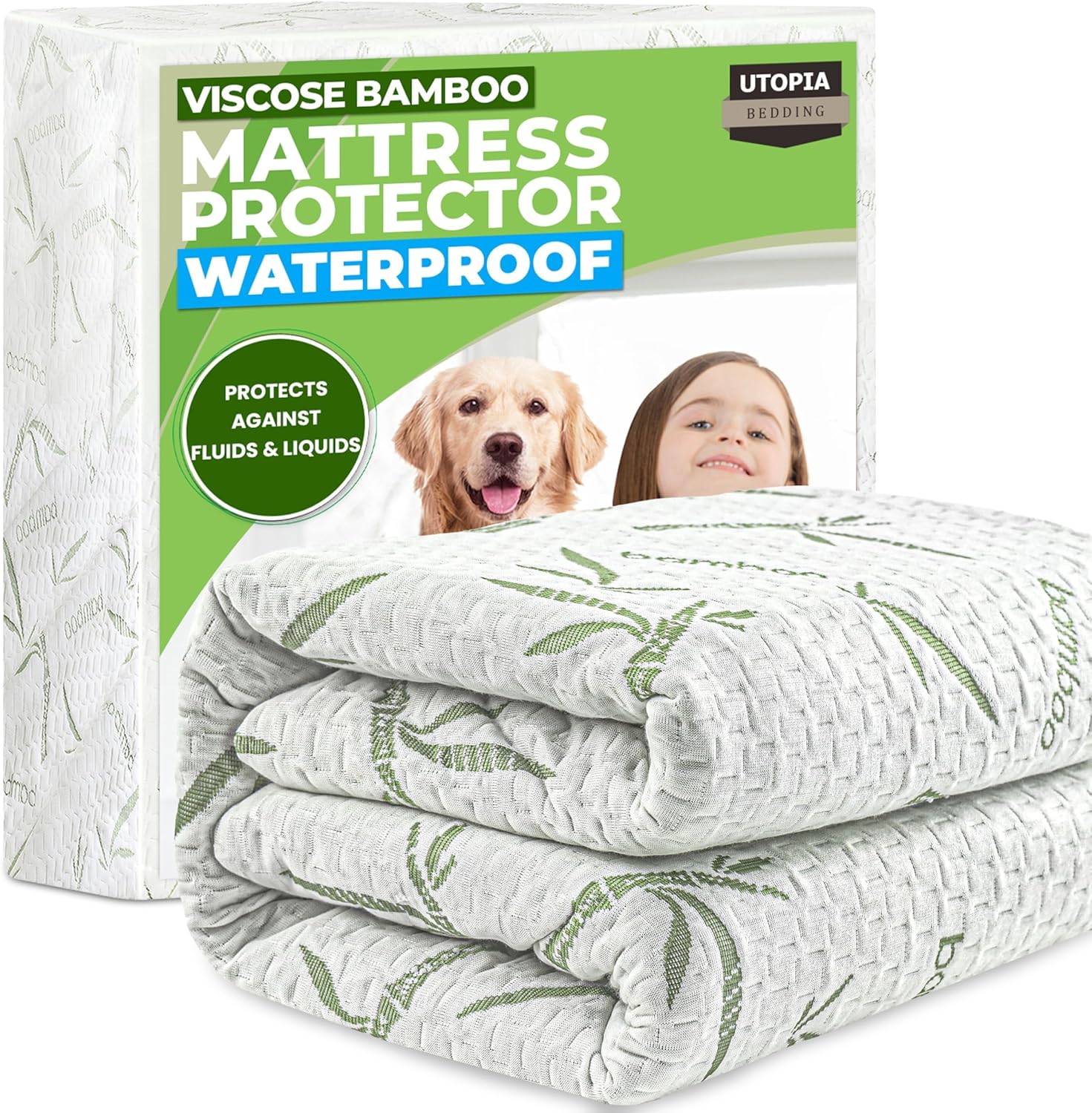 Utopia Bedding - protège-matelas Twin XL - imperméable, Oeko-Tex, viscose, drap housse, respirant