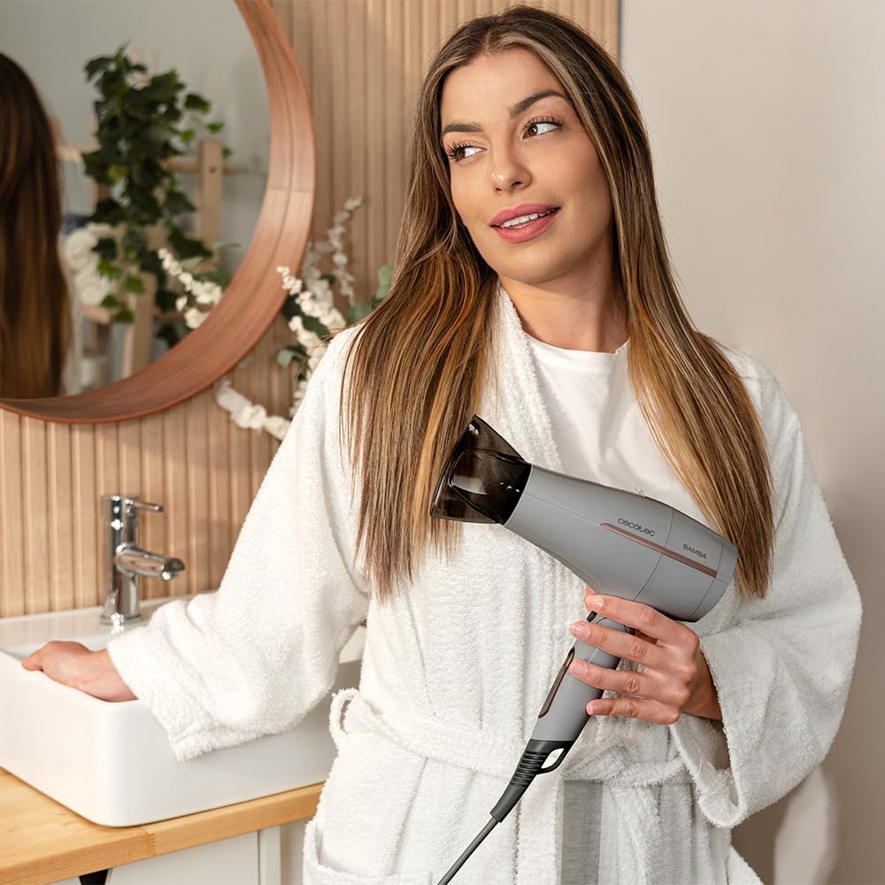 Cecotec - sèche-cheveux IoniCare Power&Go - compact - 2000W, 2 vitesses, air froid