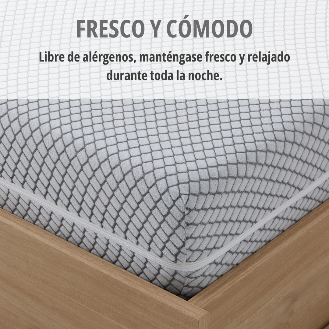 Degrees Home - Teide - 180 cm - housse matelas zip, anti-acariens, lavable