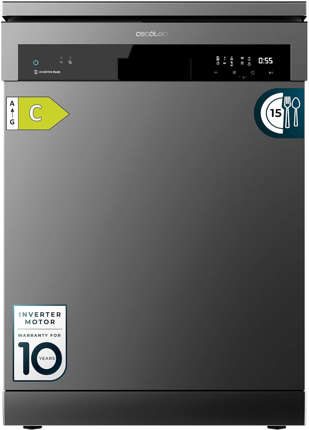 Cecotec -  60 cm - 15 couverts, 6 programmes,