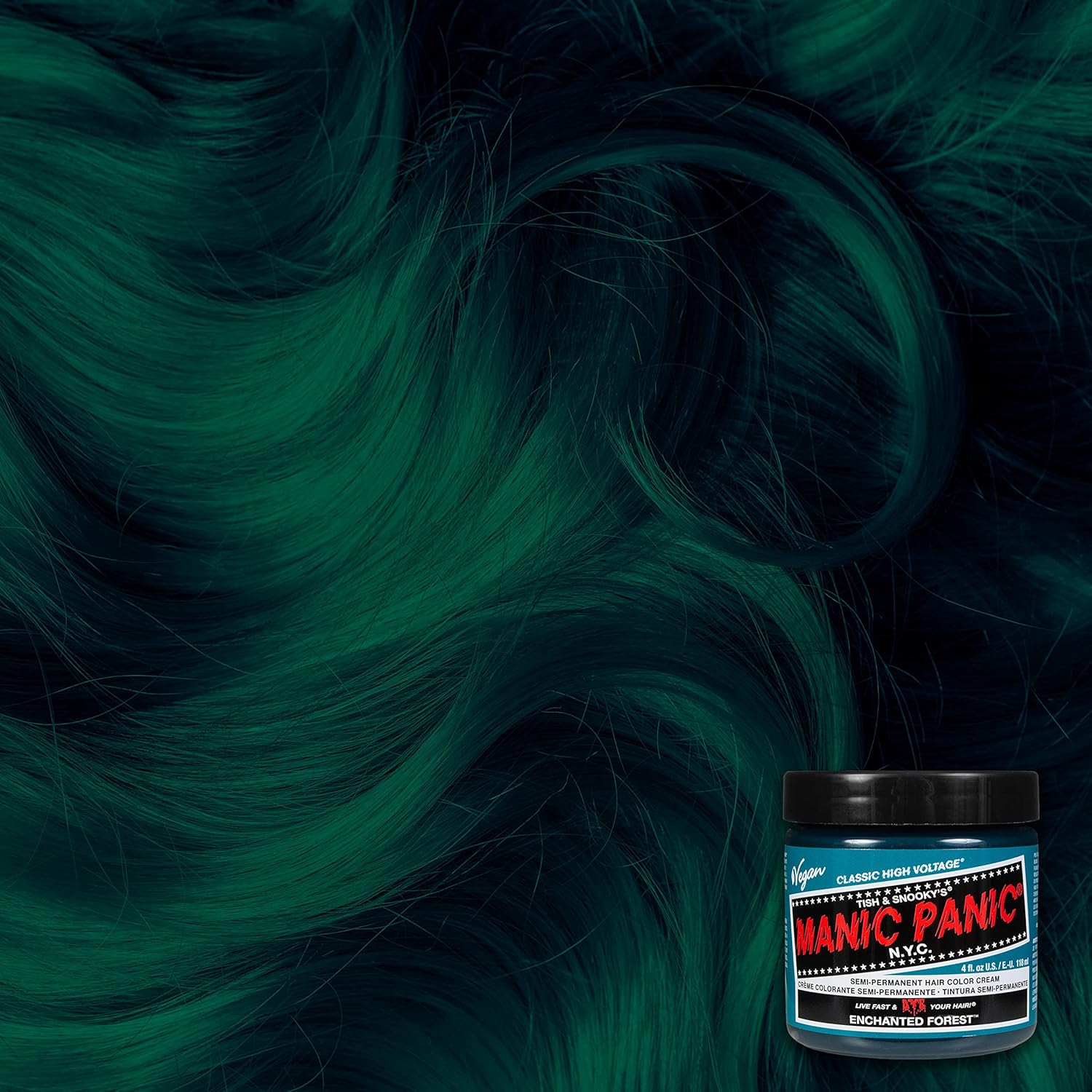 Manic Panic - Enchanted Forest Classic Creme - 3x118ml - Coloration semi-permanente vegan, cruelty free, vert
