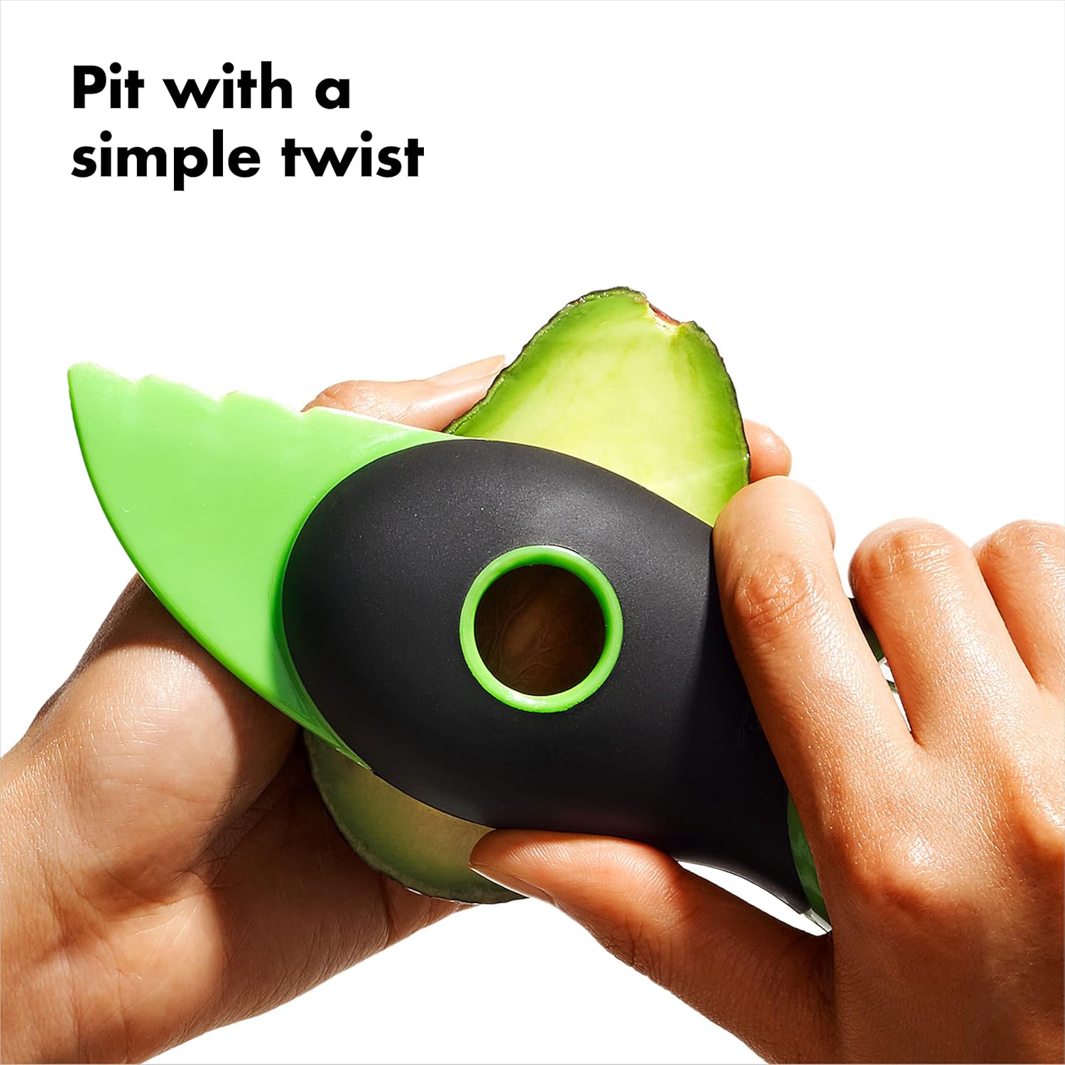 OXO - Good Grips 3 en 1 - Coupe avocat, lame dénoyauter, trancheuse