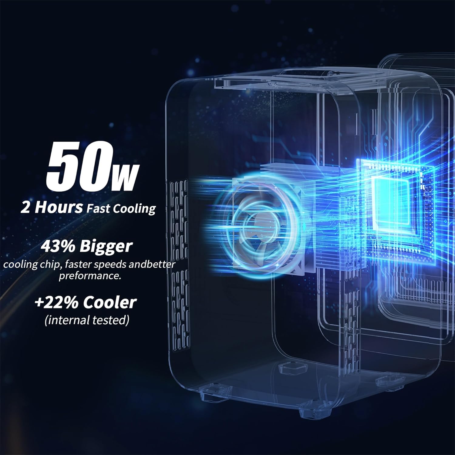 YASHE - mini réfrigérateur 4L - thermoélectrique, 220V/12V, refroidit ou chauffe