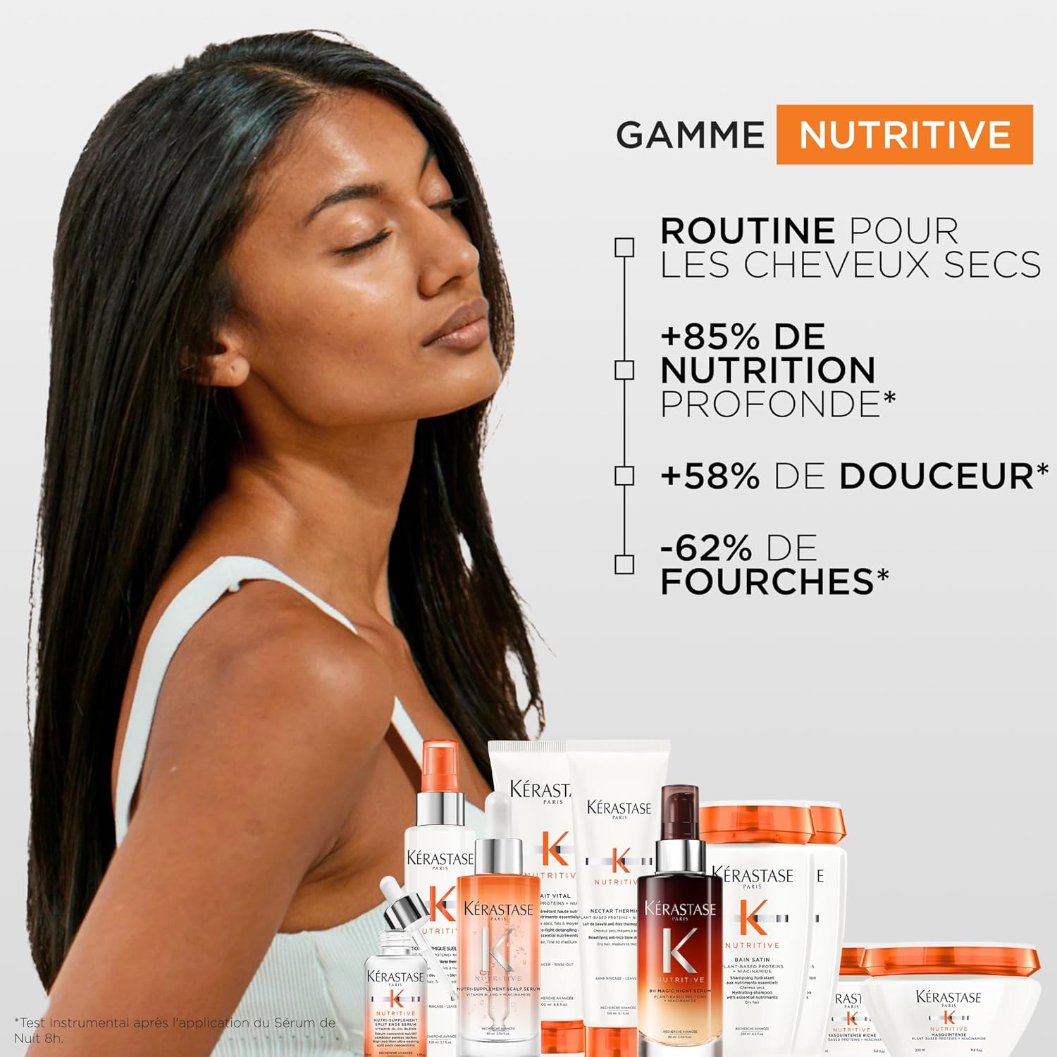 Kérastase - Nutritive 8H Magic Night Serum - soin nuit 100ml - nourrit, protège humidité, brillance, niacinamide