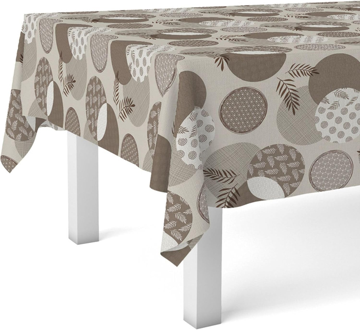 Nappe en toile cirée rectangulaire 180x140 cm, anti-tache, imperméable