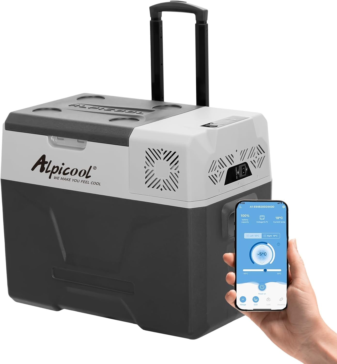 Alpicool - CX40 - 40L - réfrigérateur/congélateur portable, compression, maison/camping - CX40