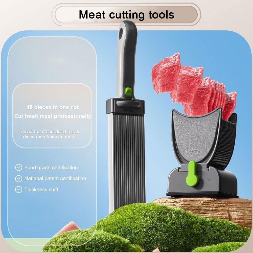 Trancheuse à Viande Manuelle - inox - compacte - découpe précise