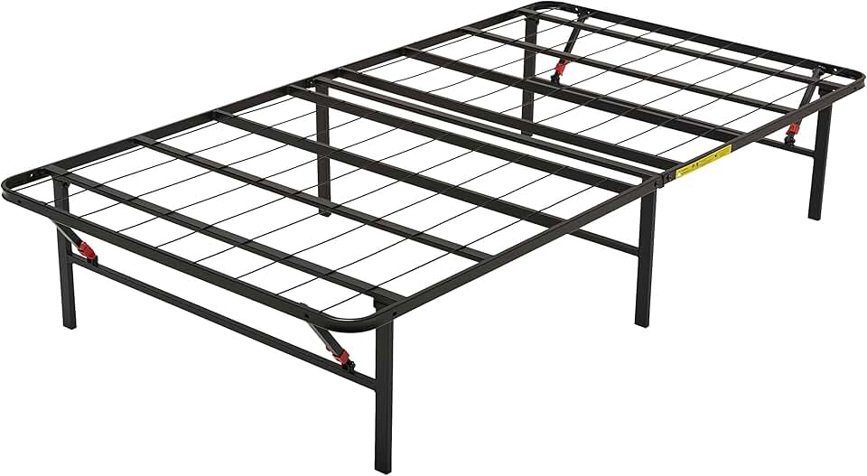 melyano Basics - Cadre de lit pliable - 90x190x35,5 cm - Montage facile, rangement sous lit