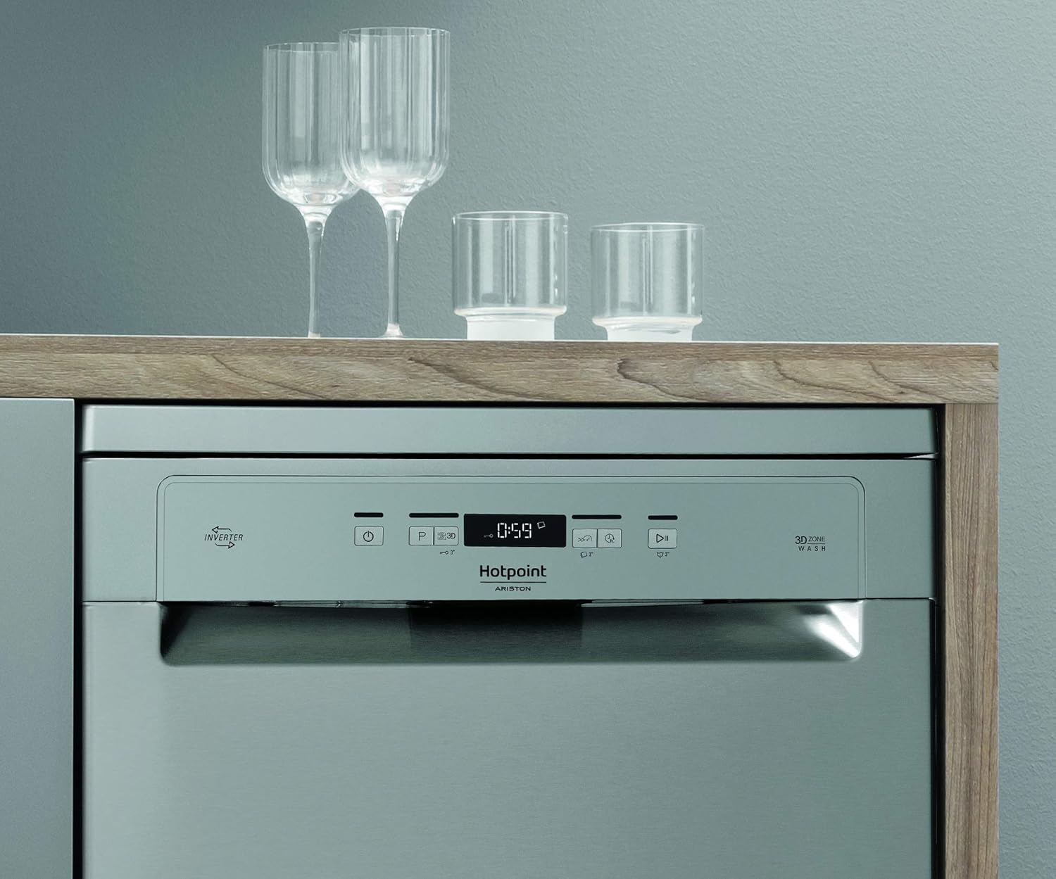 Hotpoint - lave-vaisselle série 3 - 60cm - 14 couverts, 3e panier, inox - HFC3C26CWX