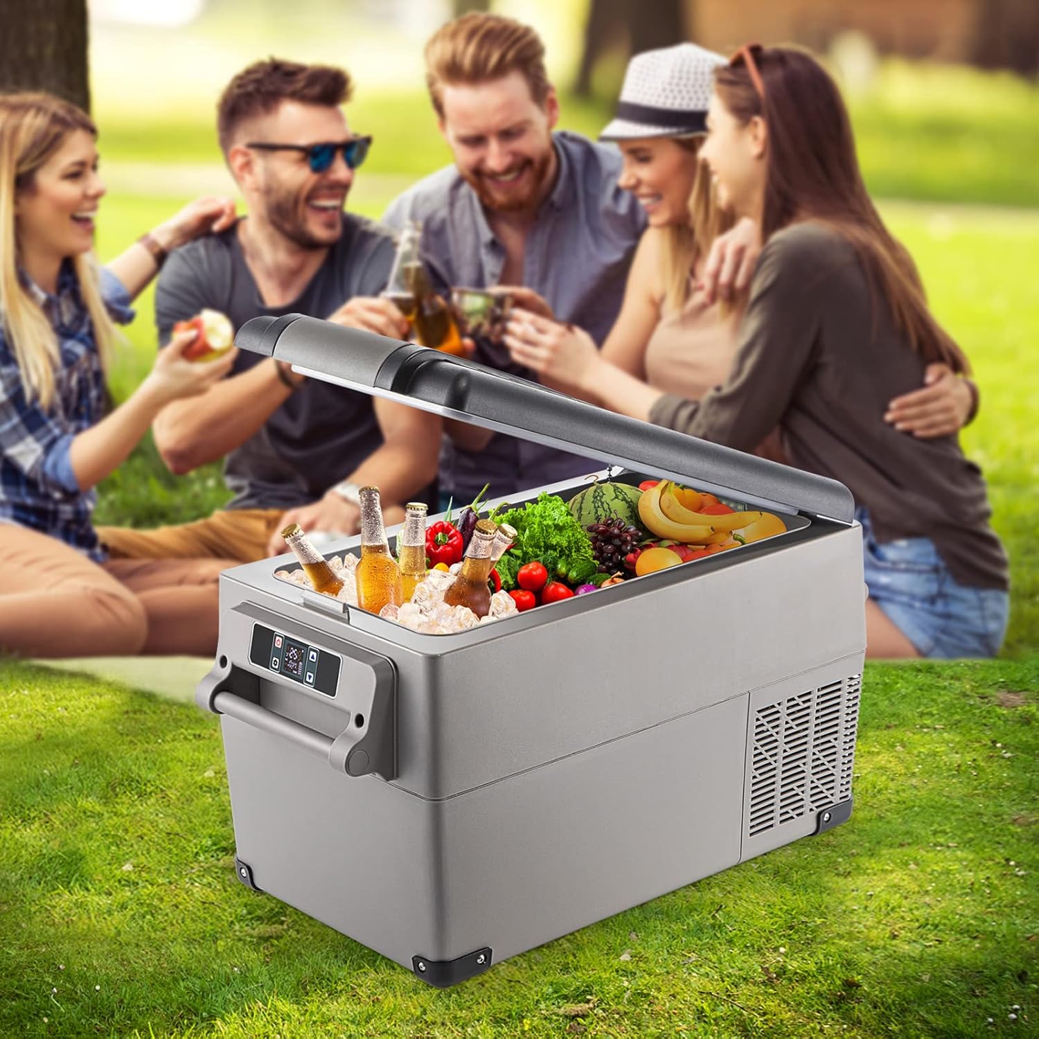 VEVOR - Glacière électrique 35L - 69,3x34,5x38,1cm - LCD, -20 à 20°C