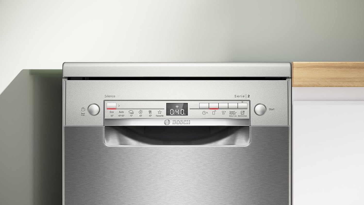 Bosch - Série 2 lave-vaisselle 45cm acier brossé, pose-libre - SPS2HKI55E